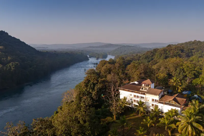 Ansh River Resort above the Kali River valley